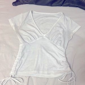 American Eagle white crop top